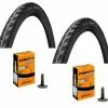 2 Dekk + 2 Slanger Continental Contact 700x40C (42-622) Bil Ventil