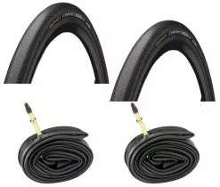 2 Dekk + 2 Slanger Continental Contact Speed 700x32 (32-622) Med Refleks Racer Ventil