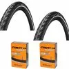 2 Dekk + 2 Slanger Continental Contact 26" X 1.75 (47-559) Med Refleks, Auto Ventil