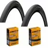 2 Dekk + 2 Slanger Continental SportContact II 26x1.60" (42-559) Dunlop Ventil