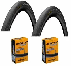 2 Dekk + 2 Slanger Continental SportContact II 26x1.60" (42-559) Dunlop Ventil