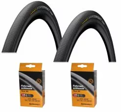 2 Dæk + 2 Slanger Continental SportContact II 26x1.60" (42-559) Racer Ventil