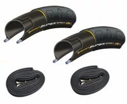 2 Dekk + 2 Slanger Continental Super Sport Plus 700x25