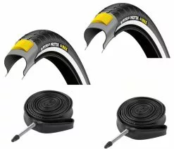 2 Dekk + 2 Slanger Michelin Protek Max 700 X 35C