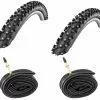 2 Dekk + 2 Slanger Schwalbe Ice Spiker Pro 29x2,25 Med Presta Ventil