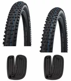 2 Dekk + 2 Slanger Schwalbe Nobby Nic Og Rocket Ron 29 X 2,25" Med Presta Ventil