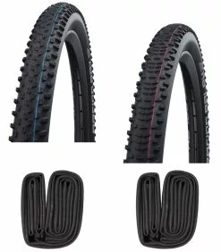 2 Dekk + 2 Slanger Schwalbe Racing Ray Og Racing Ralph 29 X 2,25'' Med Presta Ventil