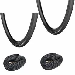 2 Dekk + 2 Slanger Vredestein Senso All Weather 700x25C Sort