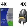 4 Dekk + 4 Slanger Schwalbe Kid 12''