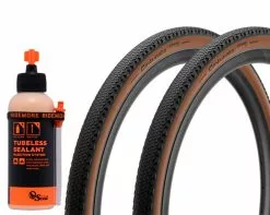 Gruspakke Pirelli Cinturato Hard Grusdekk 700x40C Klassisk Med Oransje Forsegling 237 Ml Tubeless Guffe