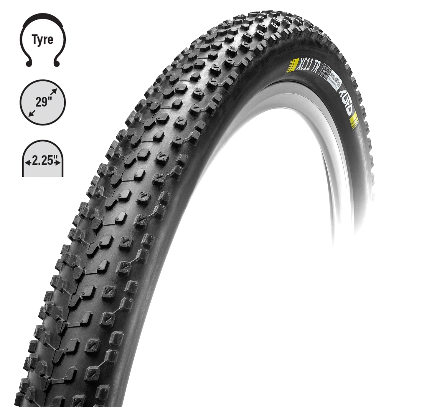 Tufo XC11 TR Dekk 29 X 2,25, Sort